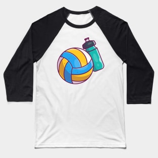 Volley ball with bottle cartoon Baseball T-Shirt